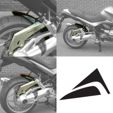 BMW R1200R / R1200S 2006-2014 Hugger Gloss Black | Pyramid Plastics 074060B