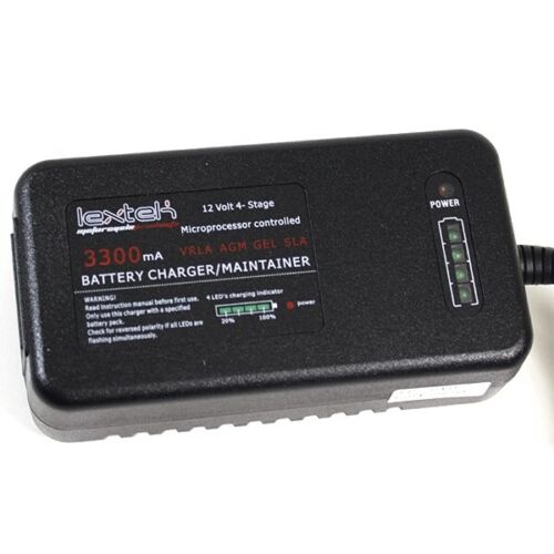 Lextek 12v battery charger optimiser maintainer .6A